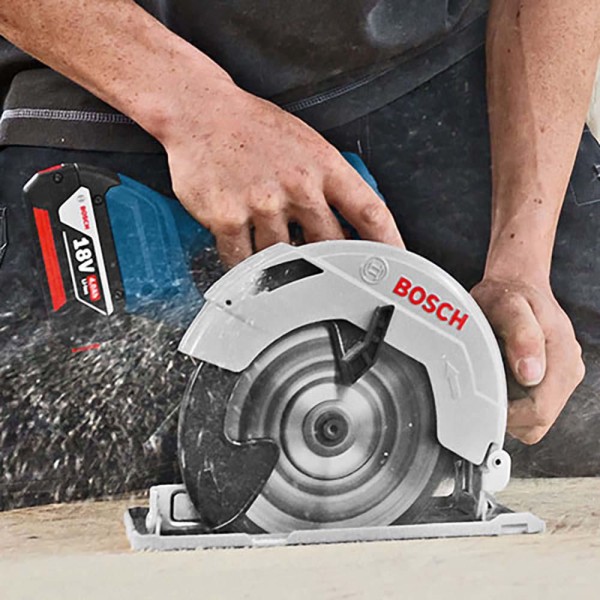 Encontraproduto.com.br - Serra Circular a Bateria Bosch GKS 18V-57 18V sem Bateria e sem Carregador
