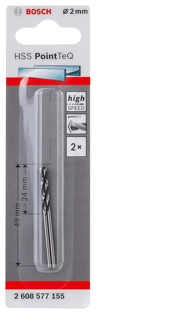 BROCA ACO HSS 2.0MM (2PCS) BOSCH