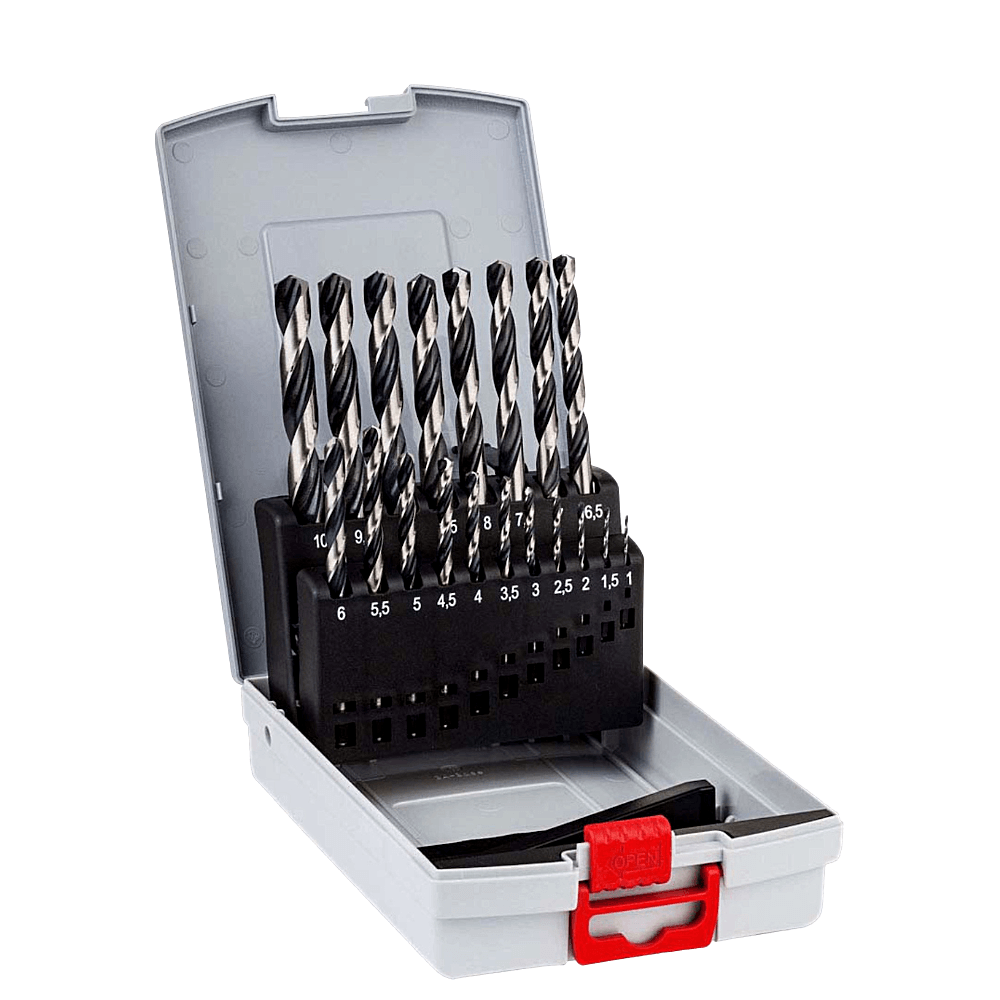 Jogo de Brocas Para Metal HSS-Point 1 à 10mm 19 Peças Bosch