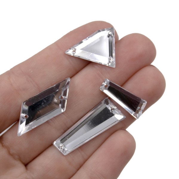 Encontraproduto.com.br - ACRILICO PARA COSTURA IRREGULAR COM 300 PEÇAS