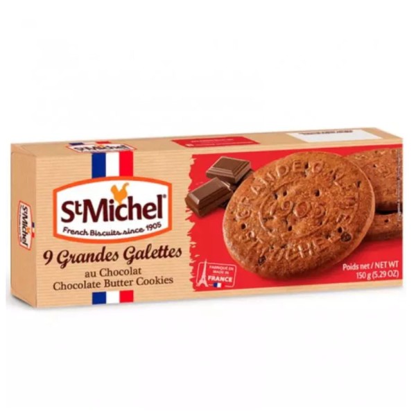 Encontraproduto.com.br - Biscoito Amanteigado St. Michel com Chocolate Caixa 150g