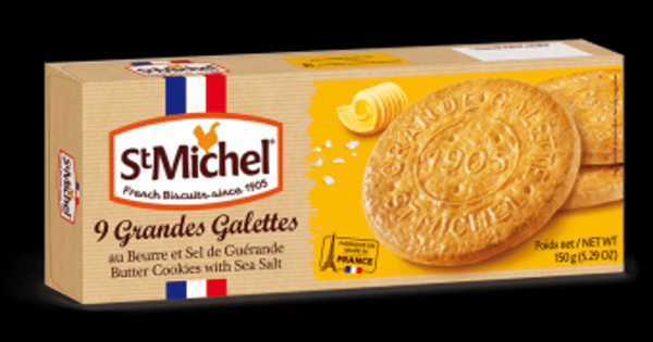 BISCOITO SAINT MICHEL AMANTEIGADO COM SAL MARINHO 150G