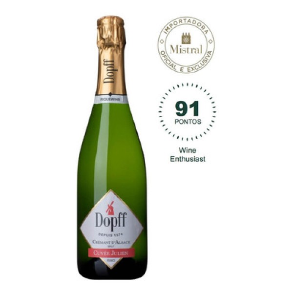 Encontraproduto.com.br - Vinho Crémant DAlsace Brut Cuvée Julien (Dopff Au Moulin) 750ml
