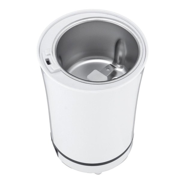 Encontraproduto.com.br - Moedor Cafe Eletrico Automatico Graos Pimenta Temperos Moinho De Mesa Potente Bivolt Cor Branco