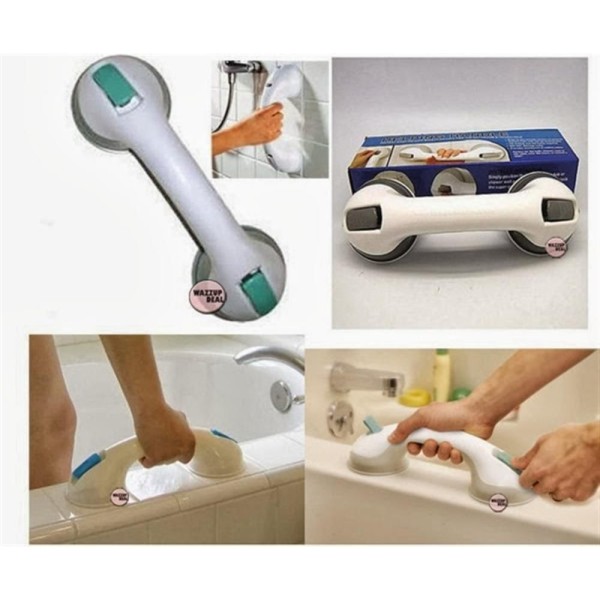 Encontraproduto.com.br - KIT ALÇA DE SEGURANÇA COM 5 UNIDADES PARA IDOSOS DEFICIENTE BANHEIRO COM VENTOSA REMOVÍVEL