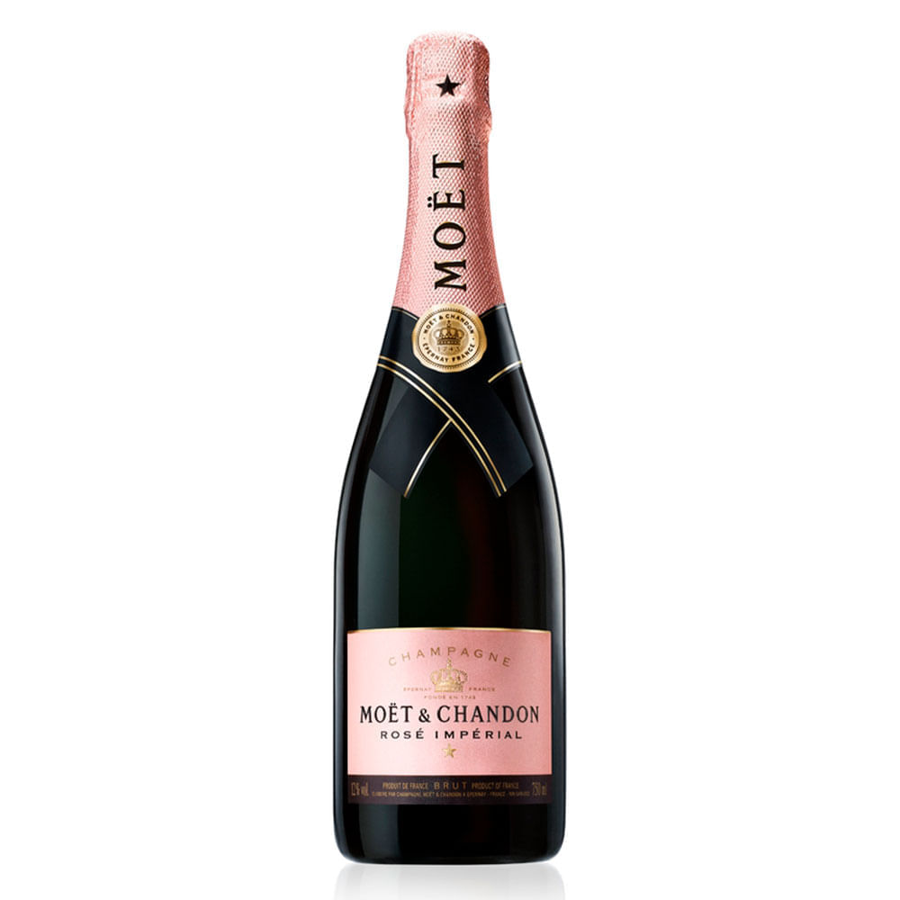 Encontraproduto.com.br - Champagne Moët & Chandon Rosé Impérial 750ml - Com Cartucho