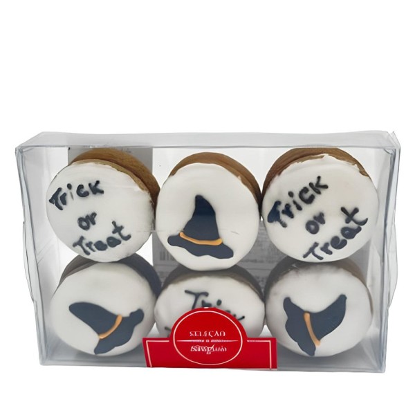 Encontraproduto.com.br - Biscoito de Mel Lohmann com Recheio e Cobertura - Halloween - 60g