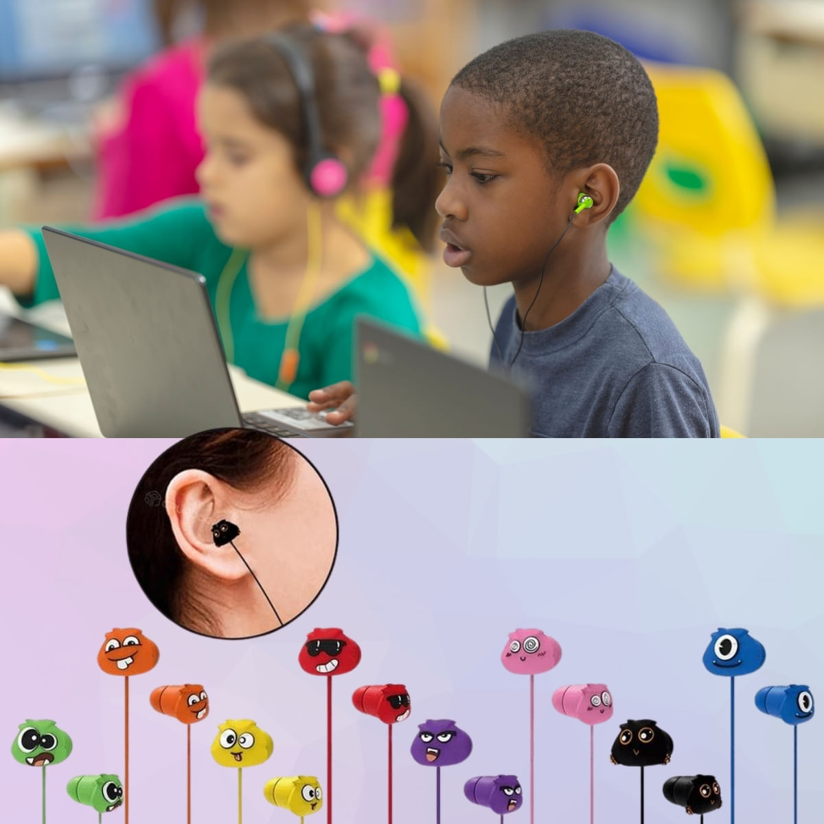 Encontraproduto.com.br - Fone De Ouvido Jellie Monster Super Bass Graves Cabo Reforçado In-ear Colorido Microfone Com Case