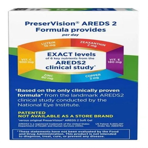 Encontraproduto.com.br - Suplemento Para Visão Preservision Areds 2 210 Cap Import Usa