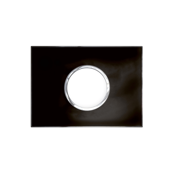 Encontraproduto.com.br - Placa 2postos 4x2 Redondo Mirror Black Arteor Cod.575633 - Pial