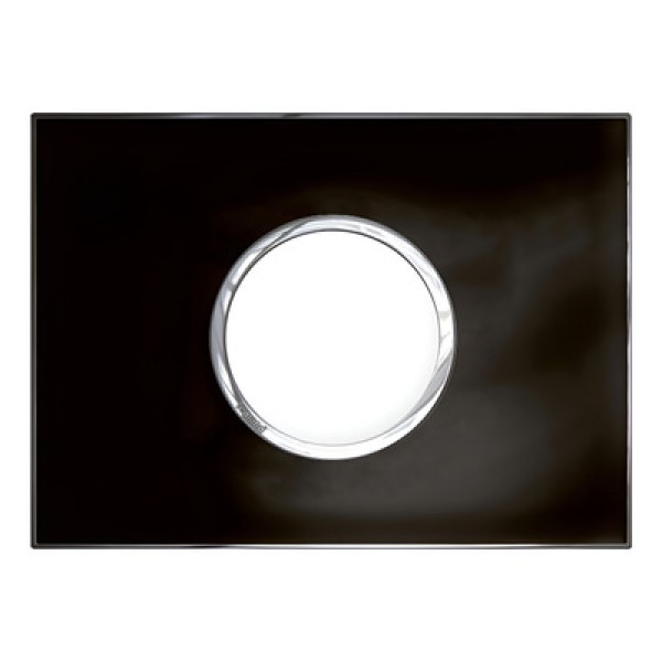 Encontraproduto.com.br - Placa 2postos 4x2 Redondo Mirror Black Arteor Cod.575633 - Pial