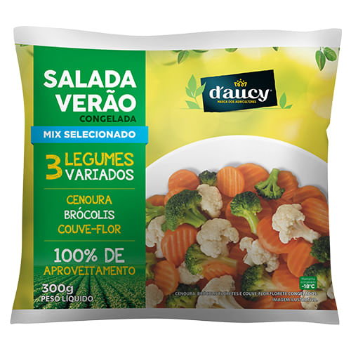 Encontraproduto.com.br - Mix de Legumes Congelado Fatiado Salada Verão Daucy Misturas 300g