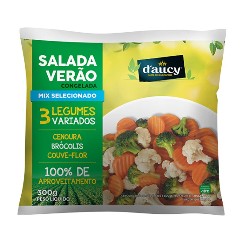 Encontraproduto.com.br - Mix de Legumes Congelado Fatiado Salada Verão Daucy Misturas 300g