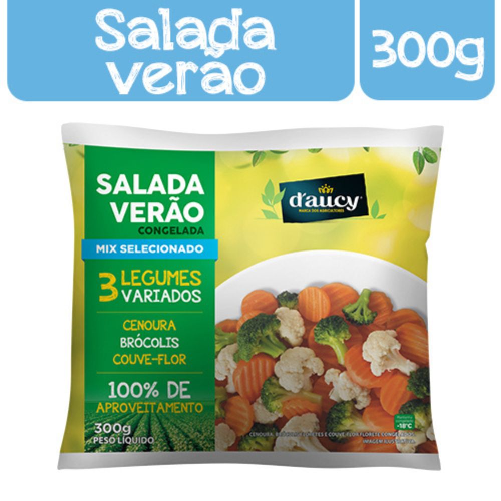 Encontraproduto.com.br - Mix de Legumes Congelado Fatiado Salada Verão Daucy Misturas 300g