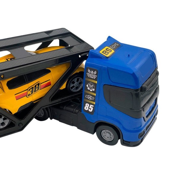 Encontraproduto.com.br - Cegonheira De Brinquedo Com 4 Carrinhos - Azul