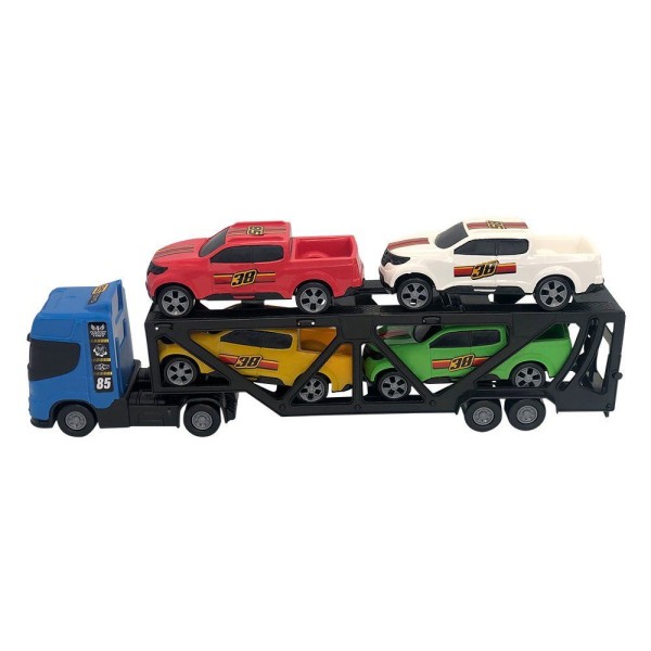 Encontraproduto.com.br - Cegonheira De Brinquedo Com 4 Carrinhos - Azul