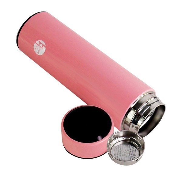Encontraproduto.com.br - Garrafa Isotérmica Em Aço Inox 500ml - Rosa