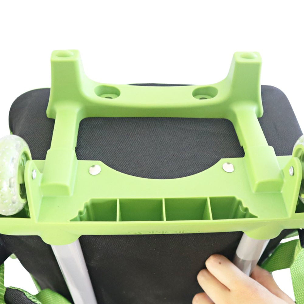 Mochila com Rodinha Tema Dinossauro T-Rex Alça Retrátil
