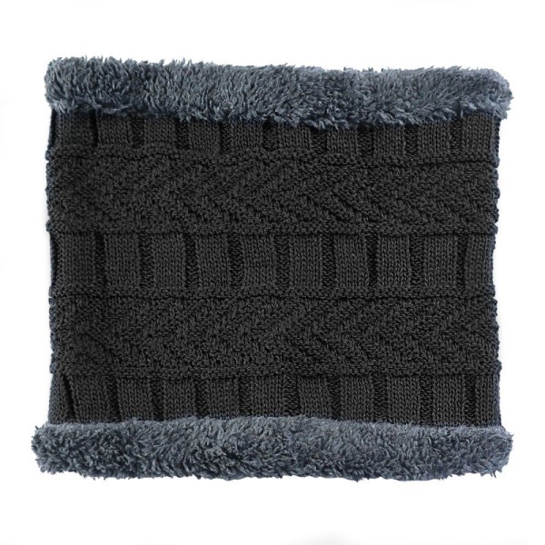 Encontraproduto.com.br - Kit Gorro De Frio E Cachecol Estilo Gola Corta Vento - Preto