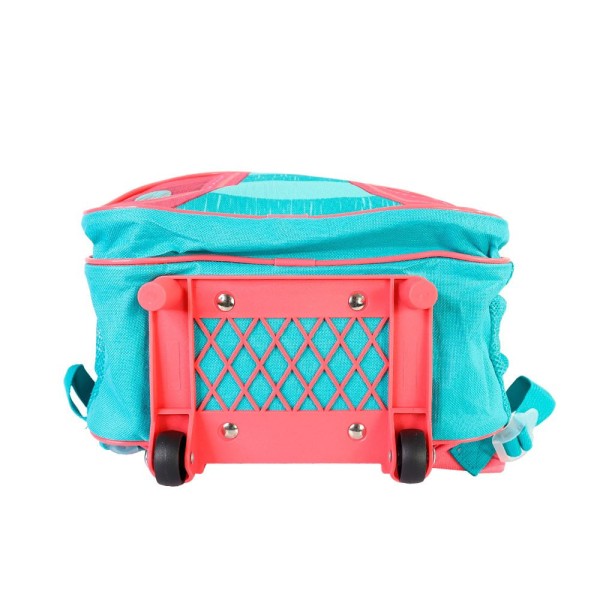 Encontraproduto.com.br - Mochila Infantil Borboletinha Rosa com Alça e com Rodinhas