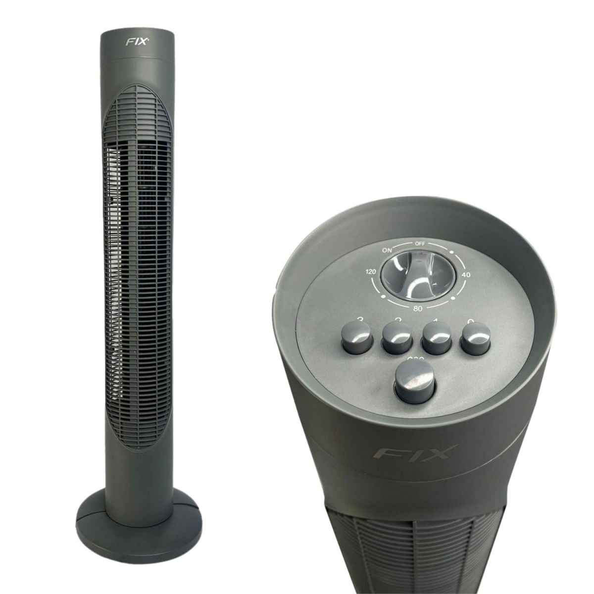 Ventilador Preto Torre 03 Velocidades 127v Circulador de Ar