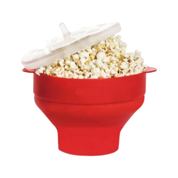 Encontraproduto.com.br - Balde Pipoca Pipoqueira Silicone para Micro-ondas Sem Óleo