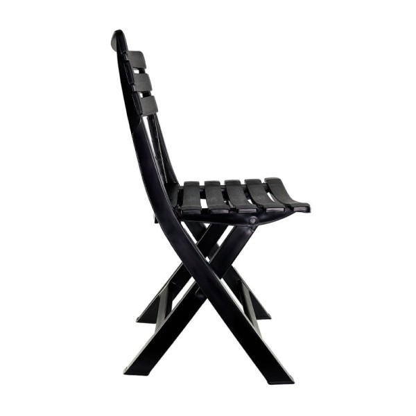Encontraproduto.com.br - Cadeira Preta Plástico Resistente para Lanchonetes e Bares que Valoriza o Design e a Funcionalidade do Ambiente