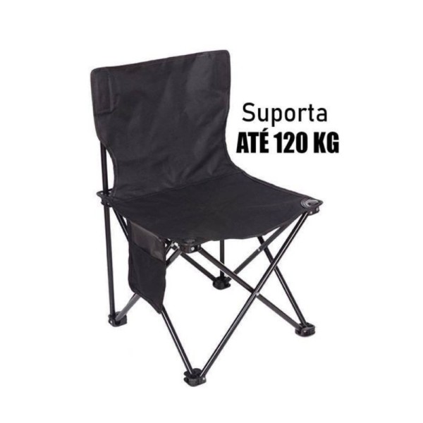 Encontraproduto.com.br - Cadeira Camping Dobrável Conforto e Praticidade com Bolso Lateral para Acampamento e Fazenda