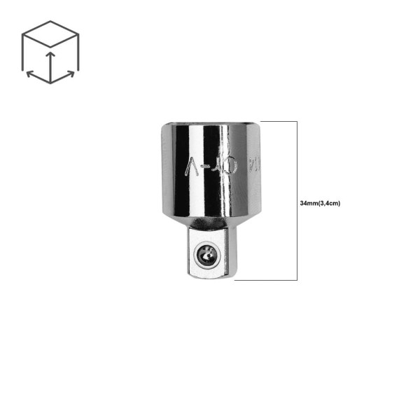 Encontraproduto.com.br - Redutor Para Soquete 1/2 Para 3/8 - 4-86-414 - Stanley