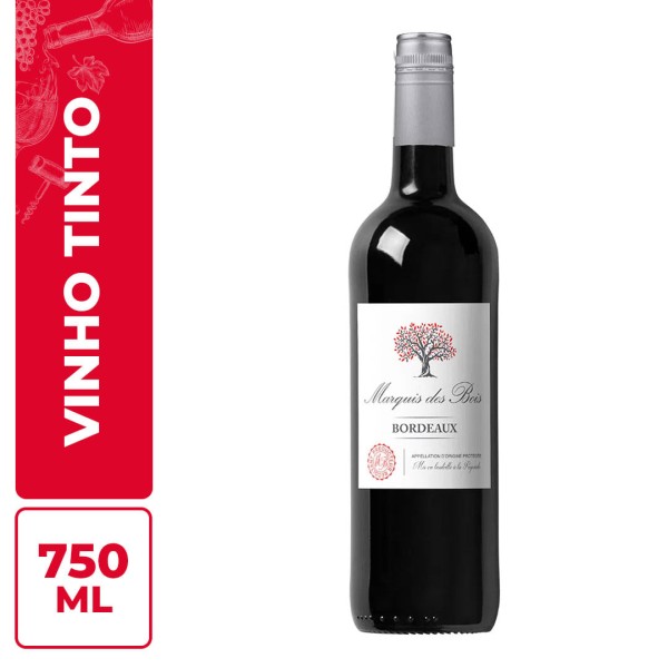 Encontraproduto.com.br - Vinho Tinto Marquis Des Bois 750ml