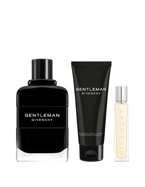 Encontraproduto.com.br - Kit Coffret Givenchy Gentleman EDP 100ml + Shower Gel 75ml + Travel SIze 12,5ml - Perfume Masculino