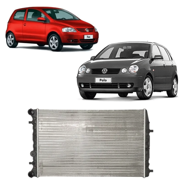 Encontraproduto.com.br - Radiador Fox Polo 1.0 1.6 2002 A 2005 Sem Ar Engate Rapido