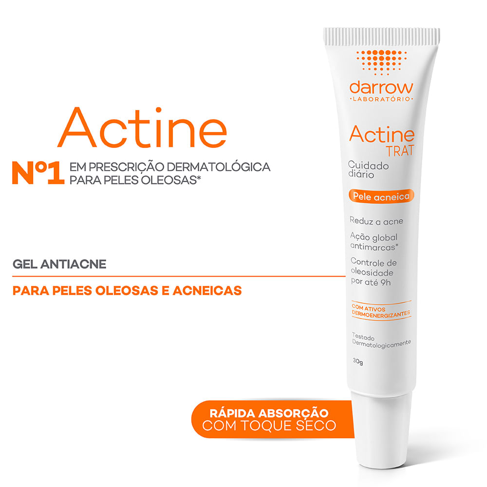 Encontraproduto.com.br - Gel de Tratamento Antiacne Darrow Actine TRAT Peles Oleosas 30g
