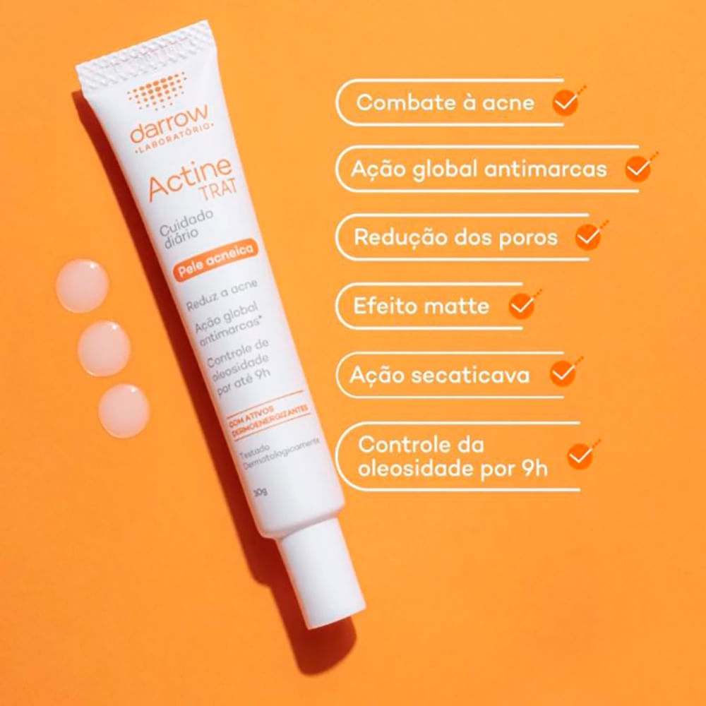 Encontraproduto.com.br - Gel de Tratamento Antiacne Darrow Actine TRAT Peles Oleosas 30g
