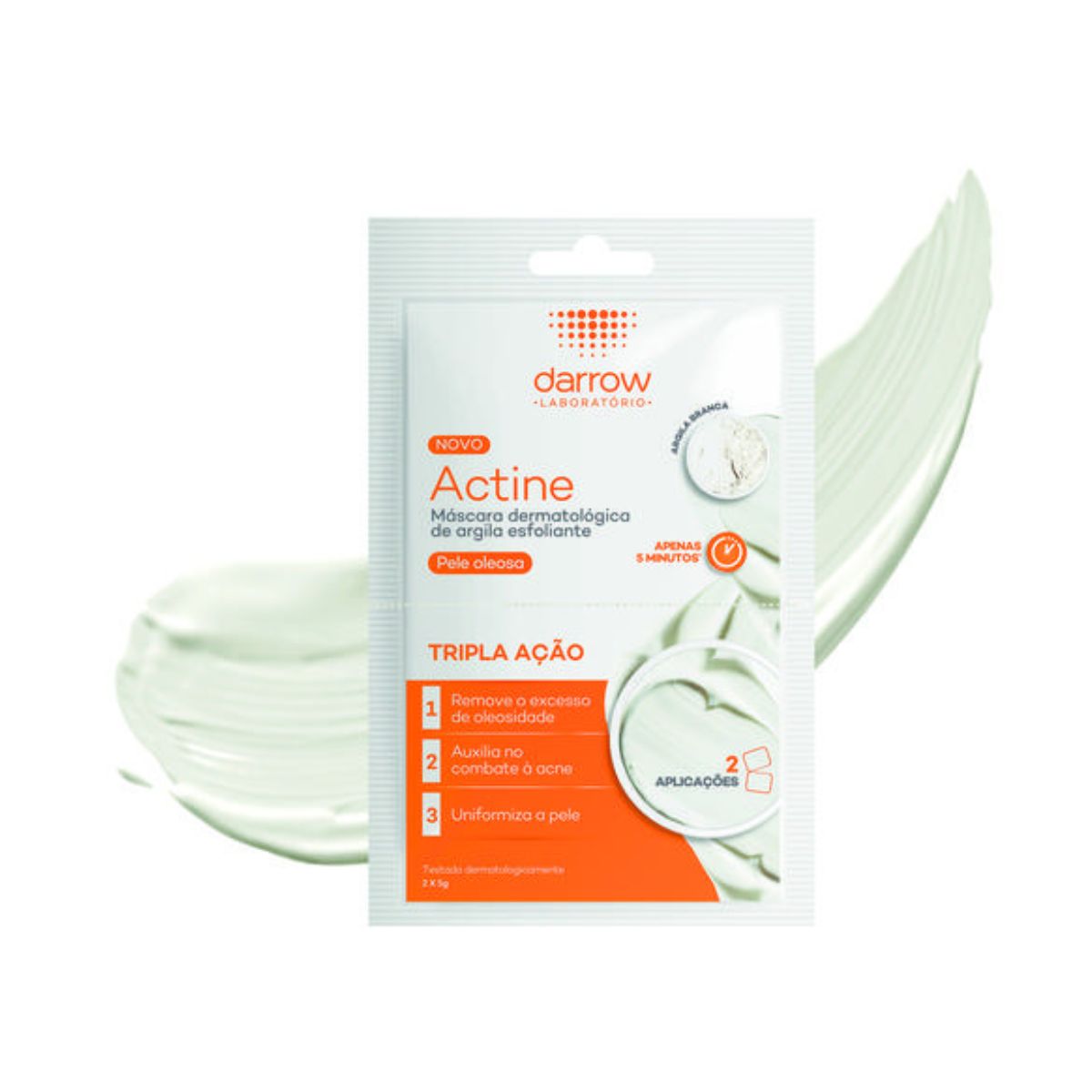 Encontraproduto.com.br - Mascara Esfoliante Darrow Actine 2 Sachês 5g Cada