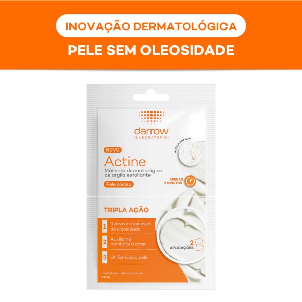 Encontraproduto.com.br - Mascara Esfoliante Darrow Actine 2 Sachês 5g Cada