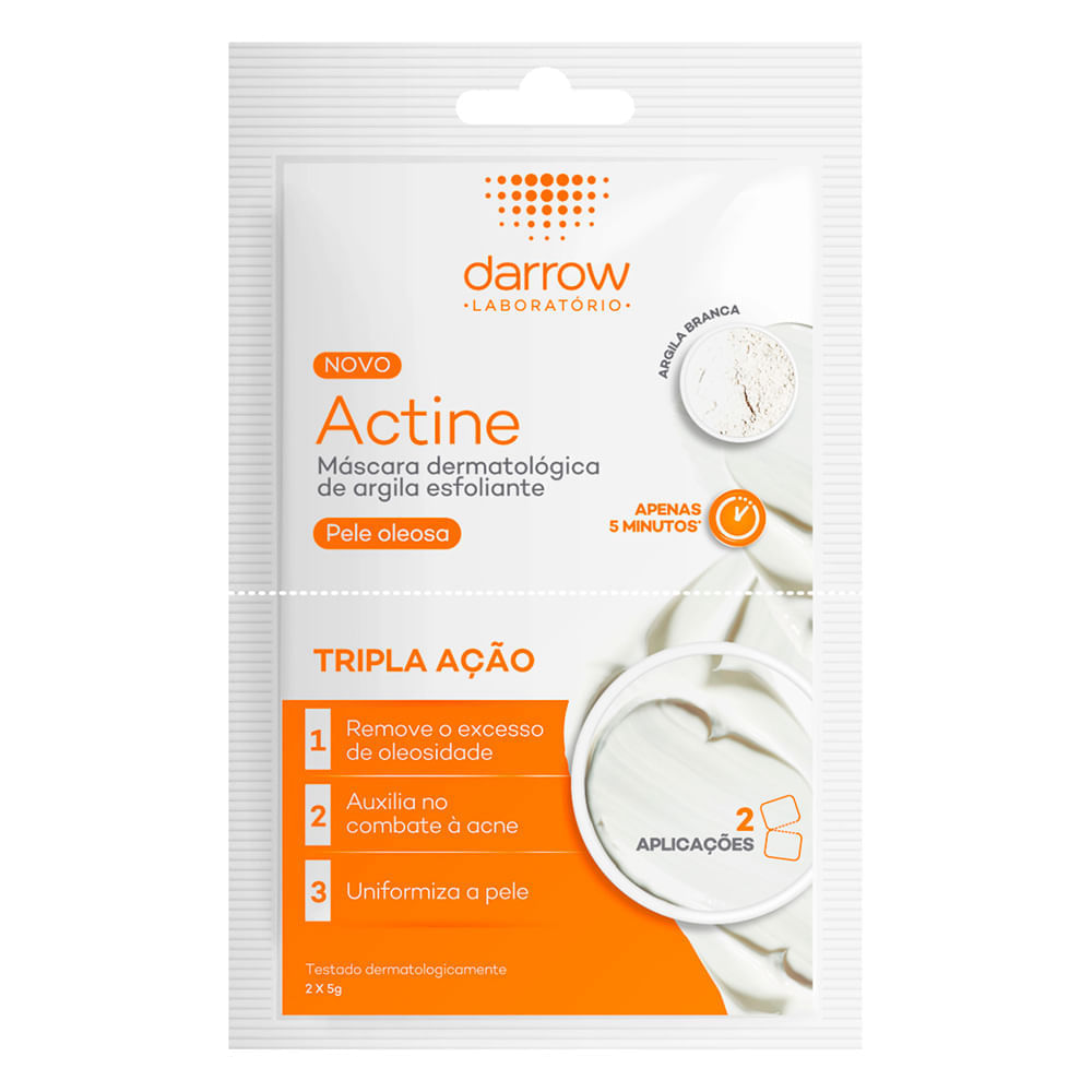 Encontraproduto.com.br - Mascara Esfoliante Darrow Actine 2 Sachês 5g Cada