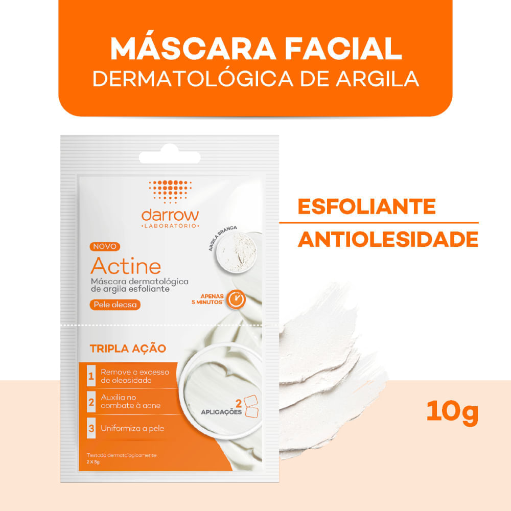 Encontraproduto.com.br - Mascara Esfoliante Darrow Actine 2 Sachês 5g Cada