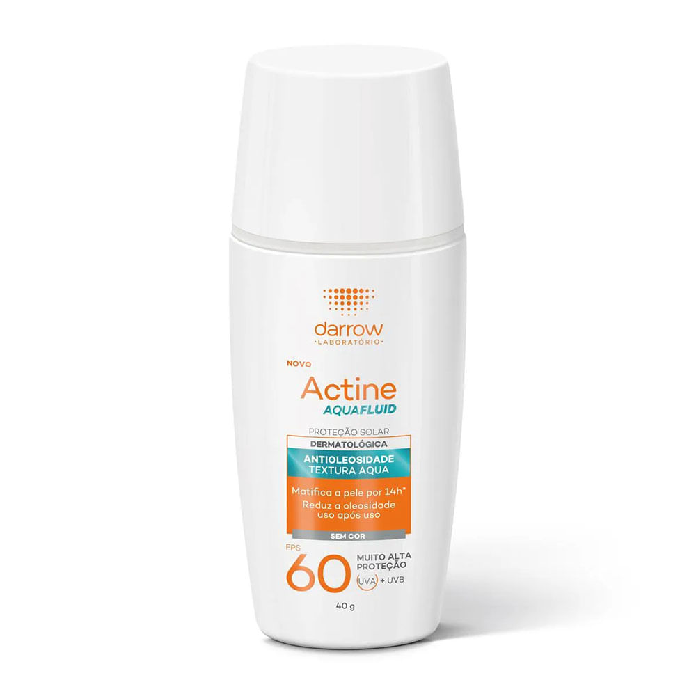 Encontraproduto.com.br - Protetor Solar Facial Actine Aquafluid Cor Médio Fps60 - 40g