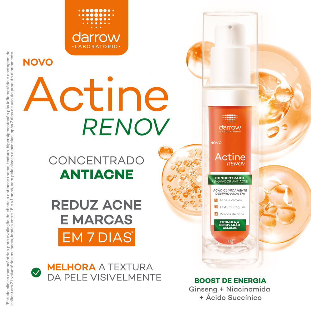 Encontraproduto.com.br - Actine Renov 30gr Creme Renovador Antiacne
