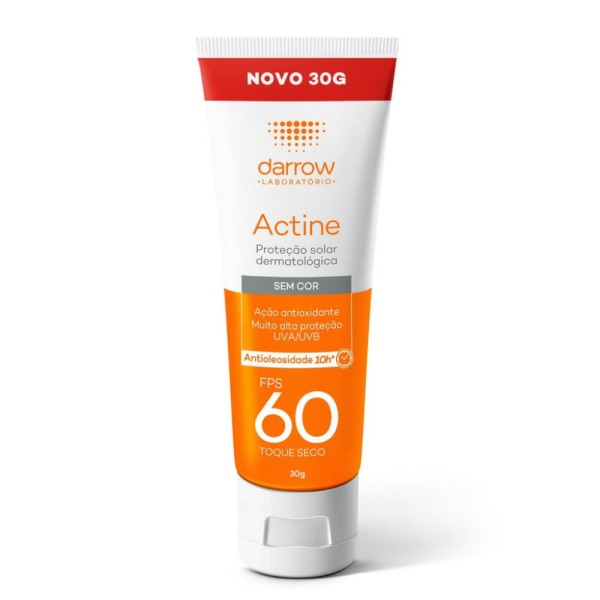 Encontraproduto.com.br - Protetor Solar Toque Seco Antioleosidade FPS 60 Darrow Actine - 30g