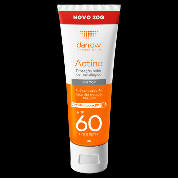 Encontraproduto.com.br - Protetor Solar Toque Seco Antioleosidade FPS 60 Darrow Actine - 30g