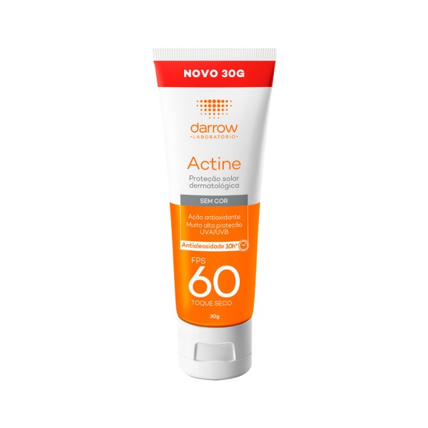Encontraproduto.com.br - Protetor Solar Toque Seco Antioleosidade FPS 60 Darrow Actine - 30g
