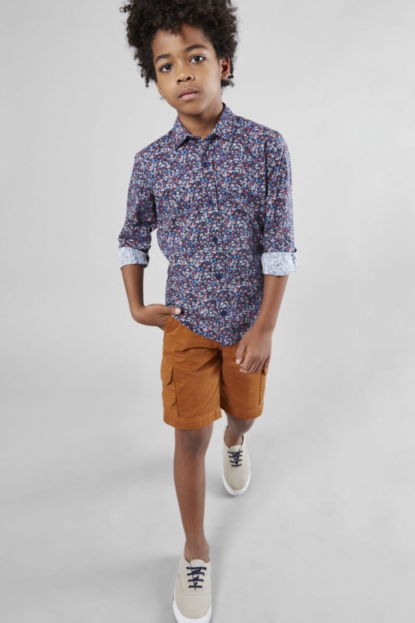 Encontraproduto.com.br - Camisa Reserva Mini Estampa Micro Floral Navy