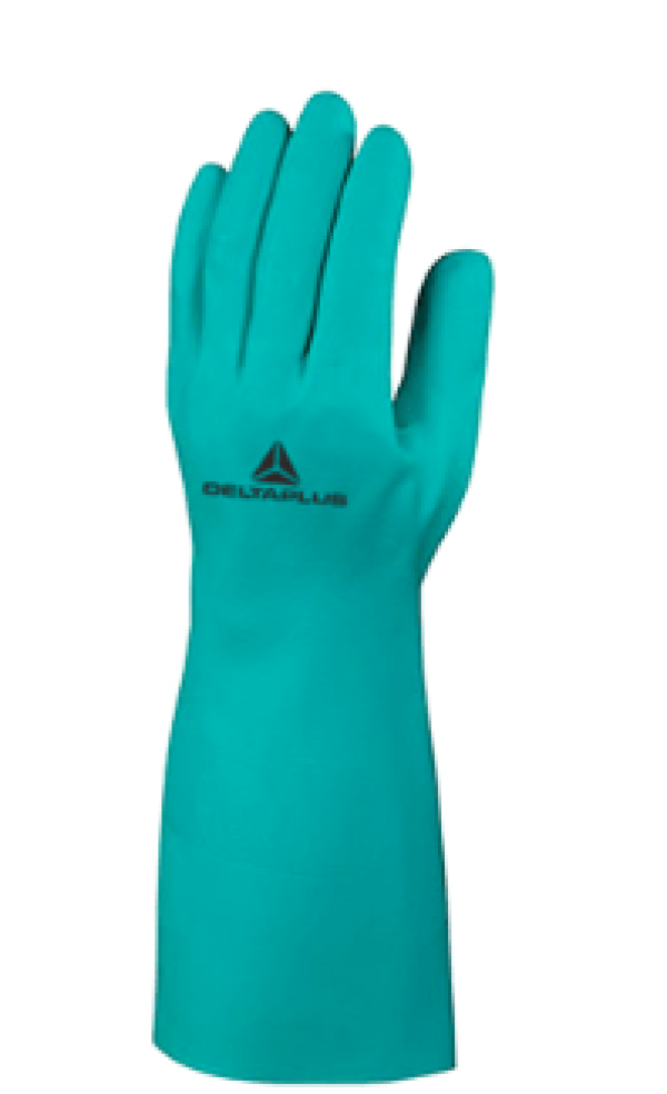 Encontraproduto.com.br - Luva Nitrílica T10 Verde Essential Delta Plus