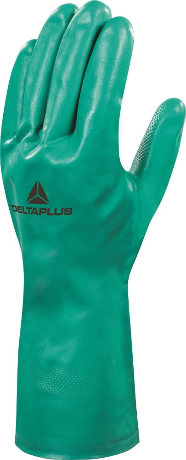 Encontraproduto.com.br - Luva Nitrílica T10 Verde Essential Delta Plus