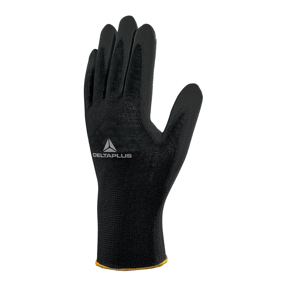 Encontraproduto.com.br - Luva Delta Plus De Poliester Com Revestimento Pu Tamanho 7 Preta