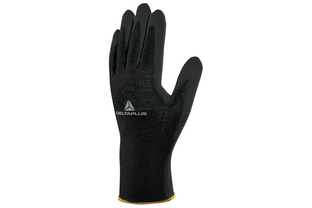 Encontraproduto.com.br - Luva Delta Plus De Poliester Com Revestimento Pu Tamanho 7 Preta