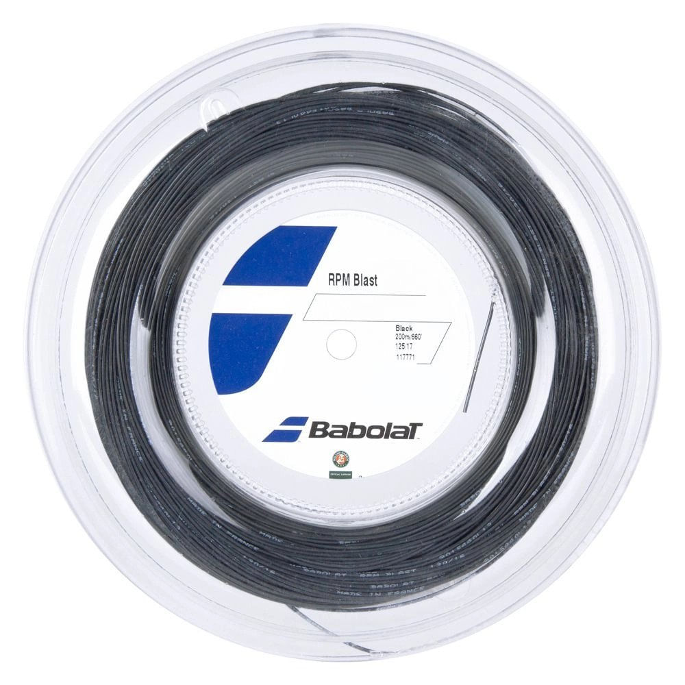Encontraproduto.com.br - Corda Babolat Rpm Blast 17 1.25mm Grafite - Rolo com 200 metros