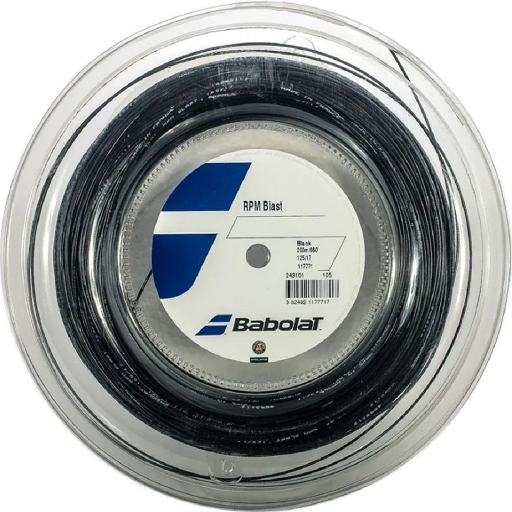 Encontraproduto.com.br - Corda Babolat Rpm Blast 17 1.25mm Grafite - Rolo com 200 metros